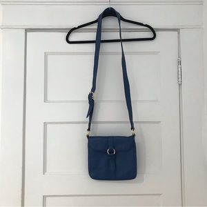 Cole Haan Blue Leather Crossbody Purse